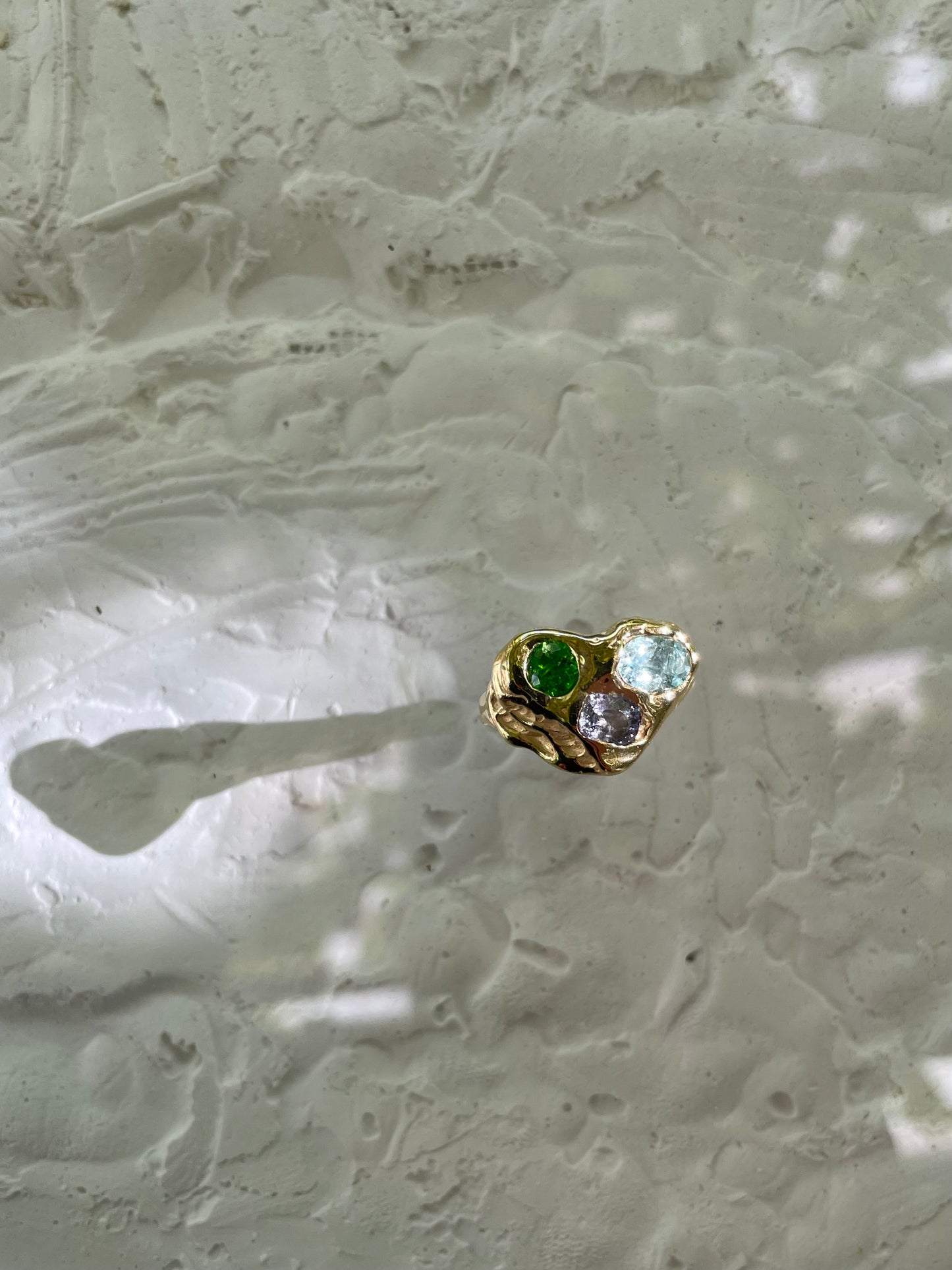 AQUAMARINE, SPINEL, CHROME DIOPSIDE