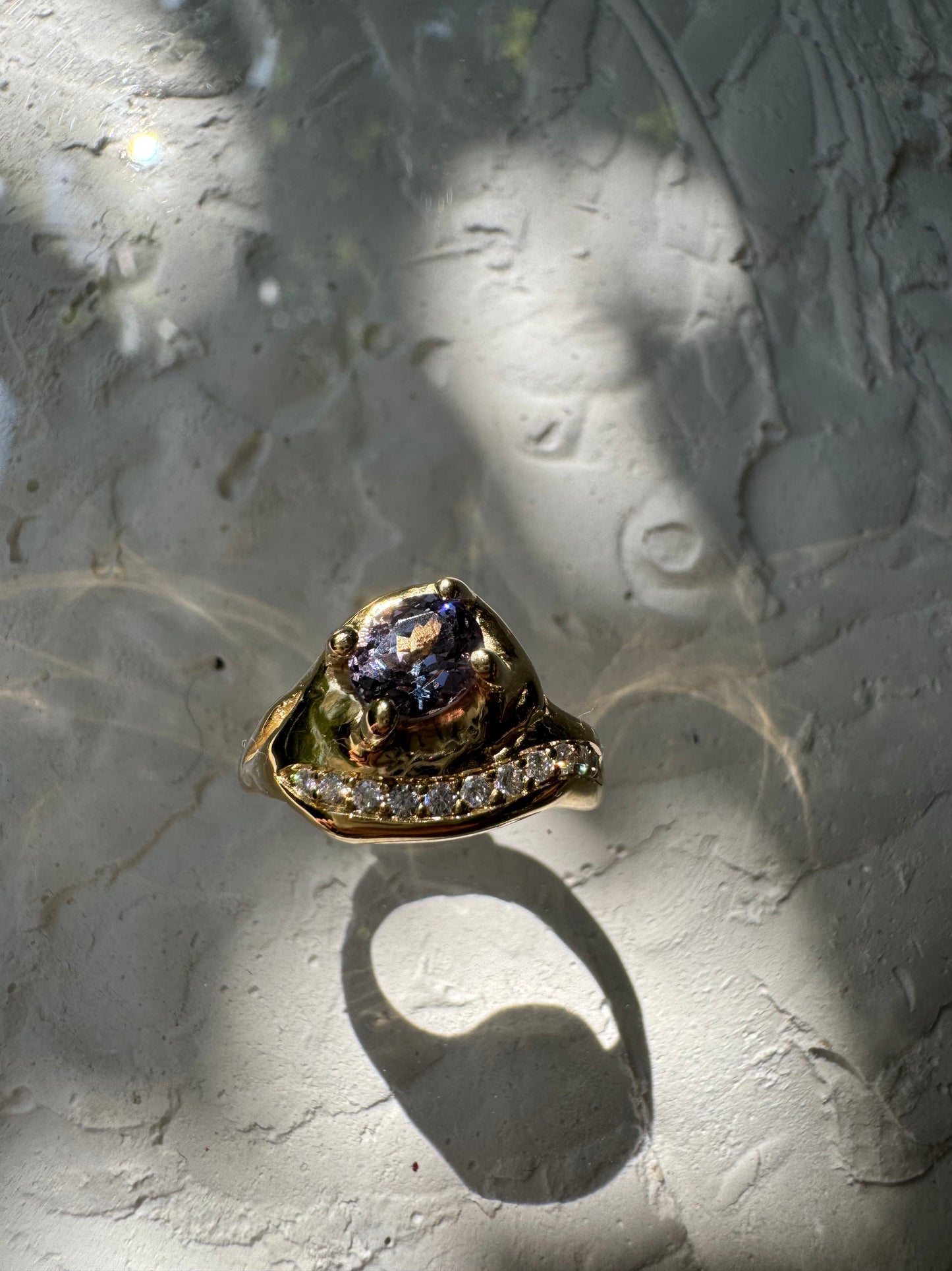 BLUE SPINEL & MOISSANITES