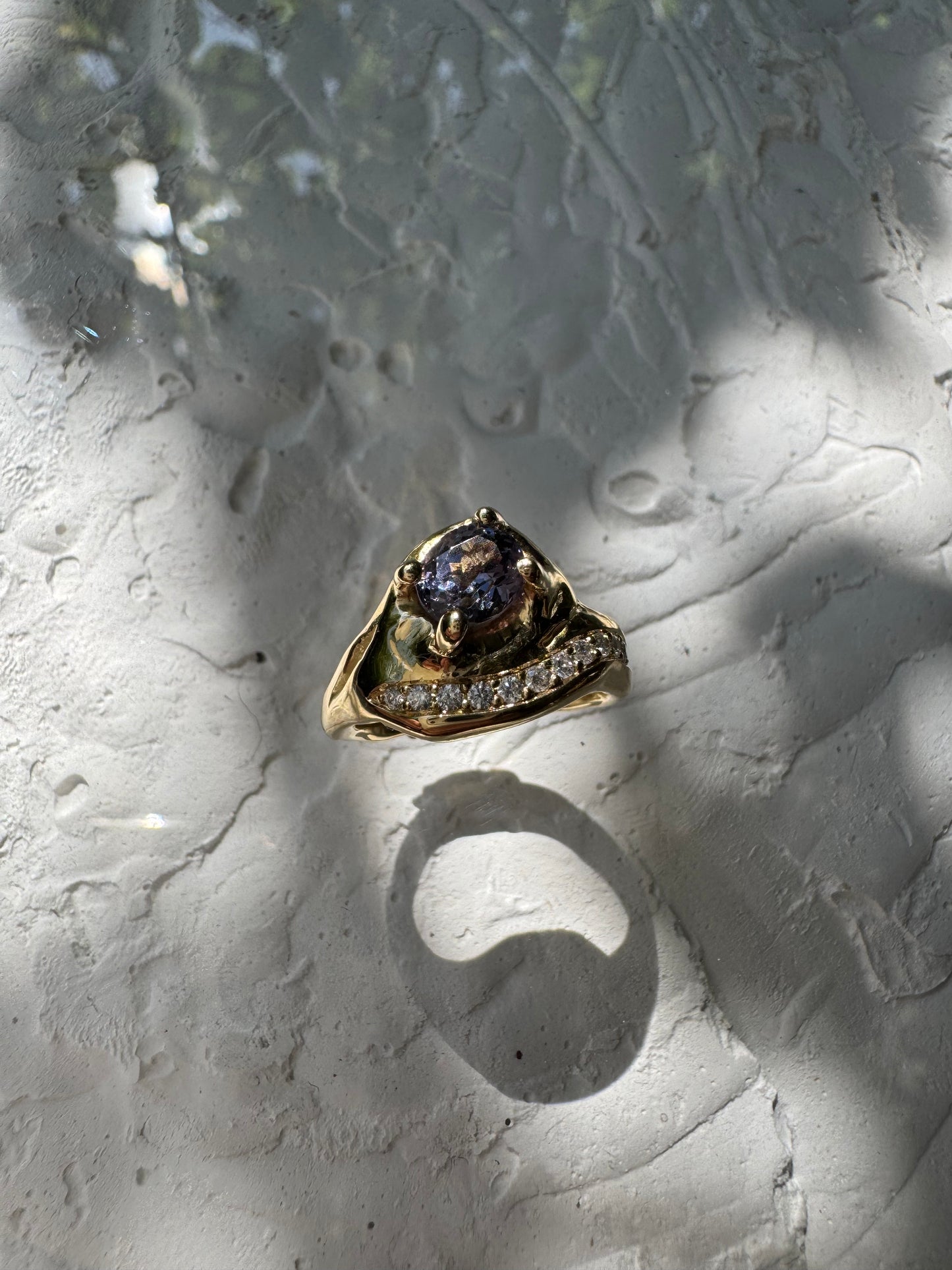 BLUE SPINEL & MOISSANITES