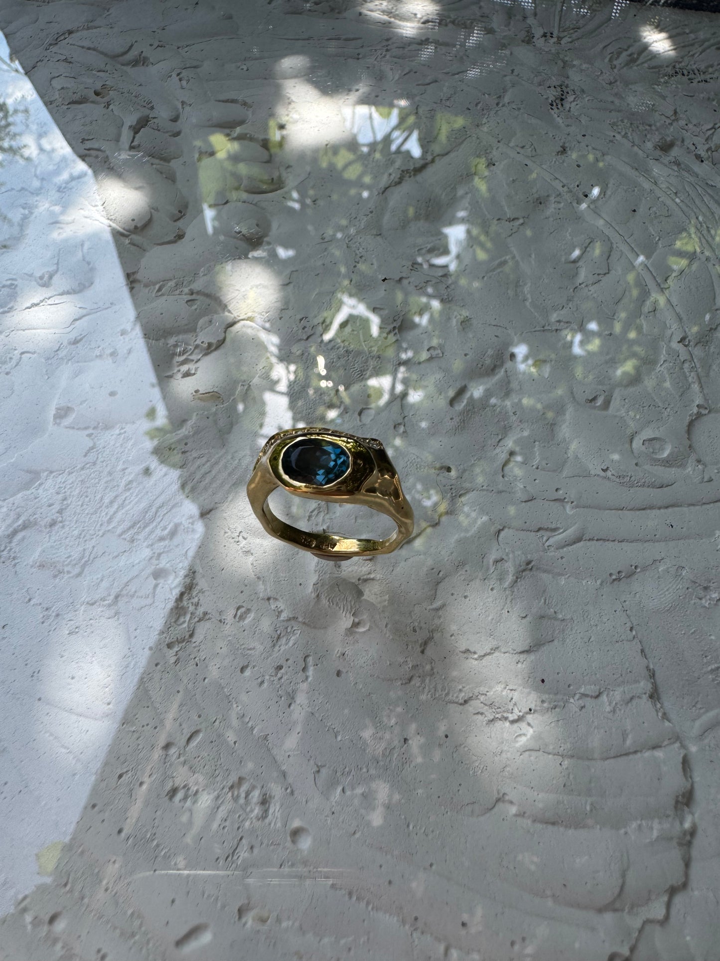 BLUE TOPAZ & MOISSANITES