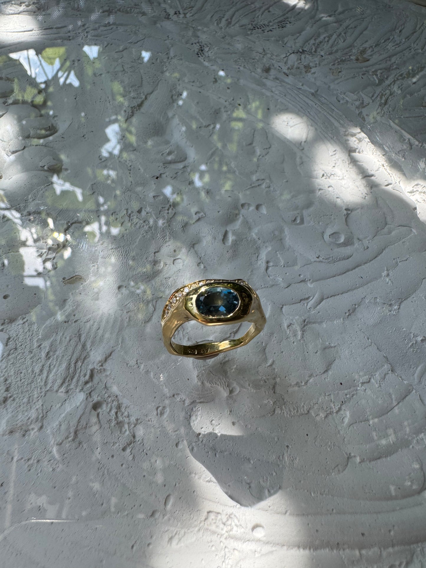 BLUE TOPAZ & MOISSANITES