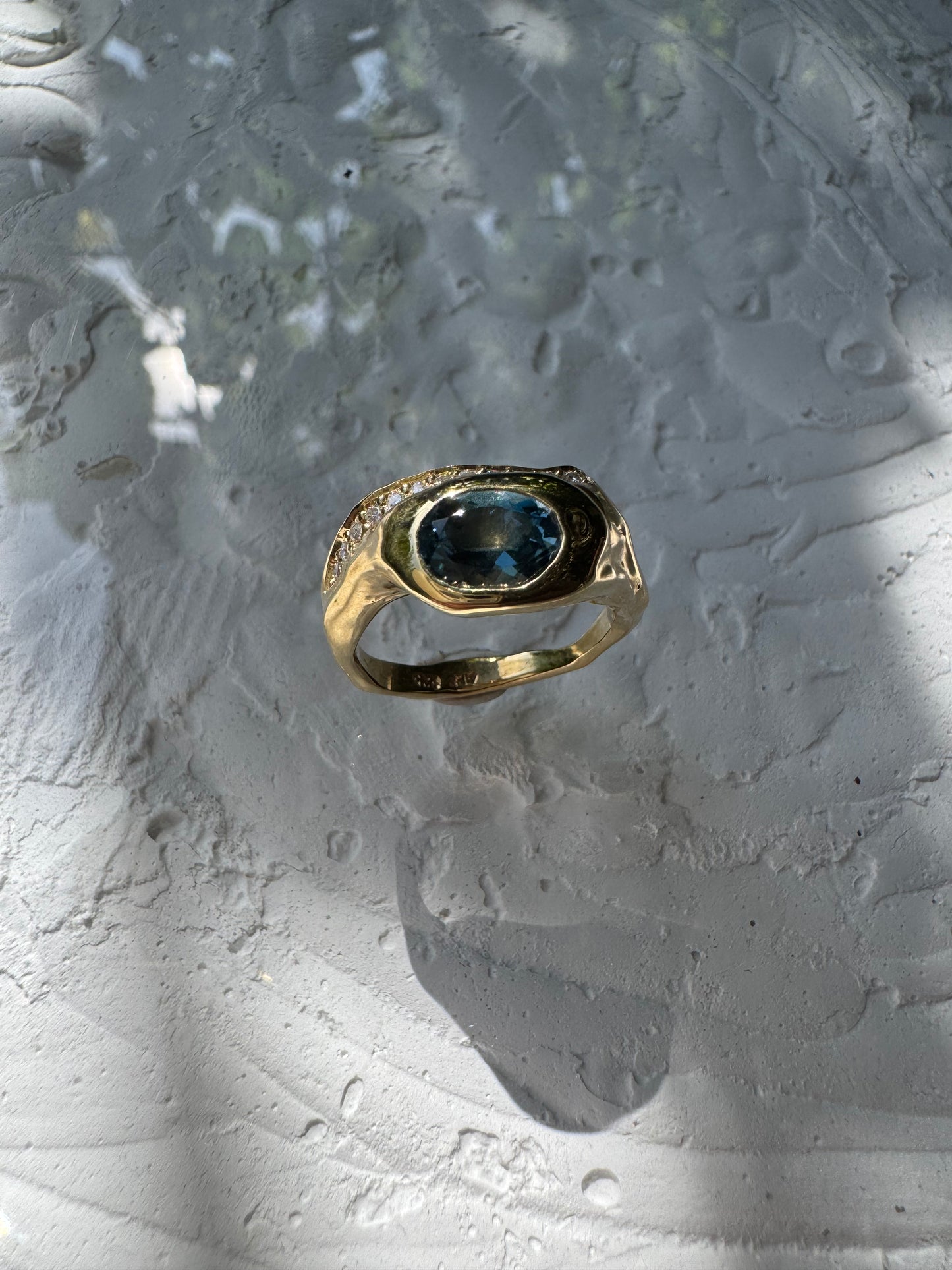 BLUE TOPAZ & MOISSANITES