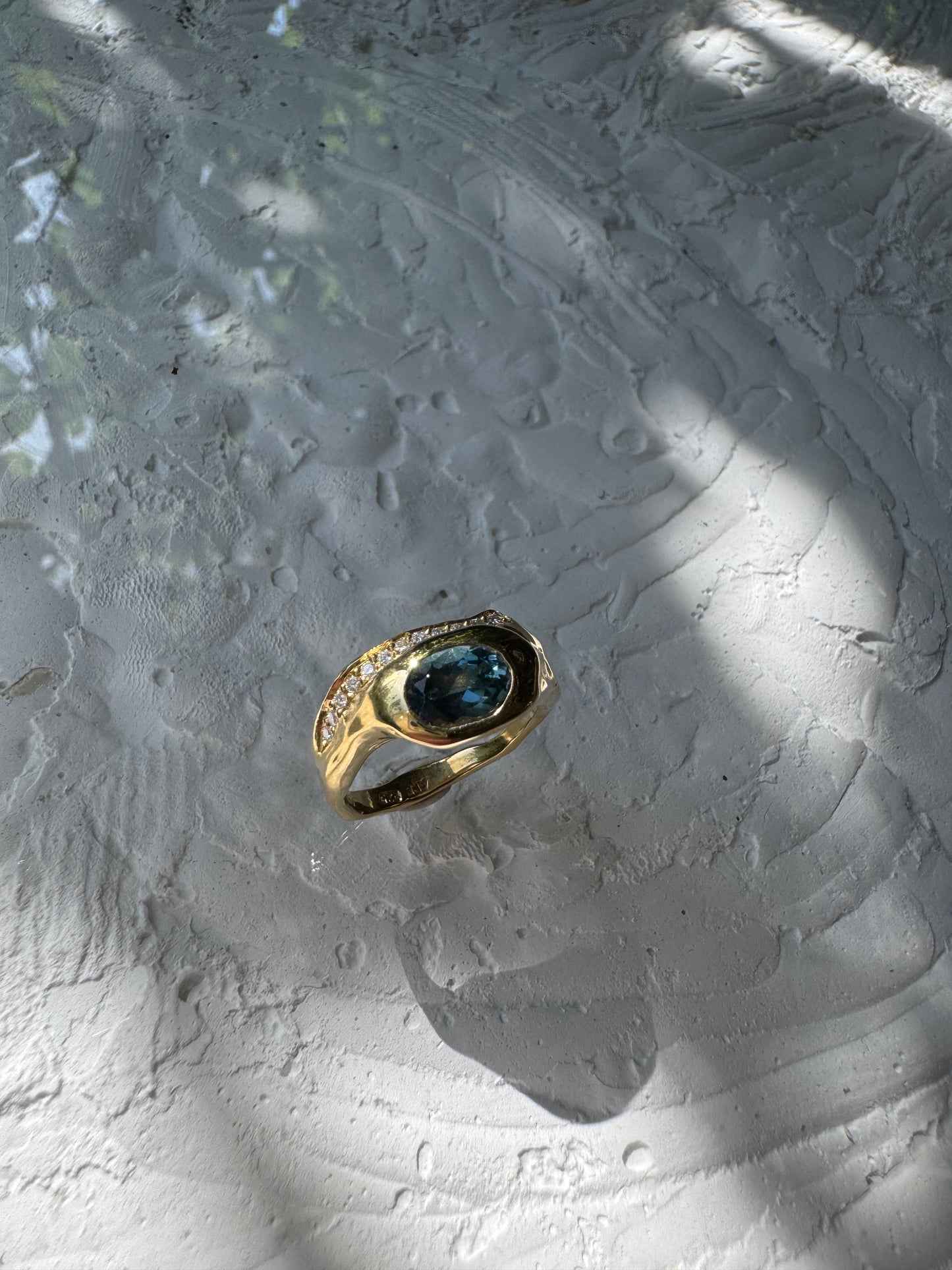 BLUE TOPAZ & MOISSANITES