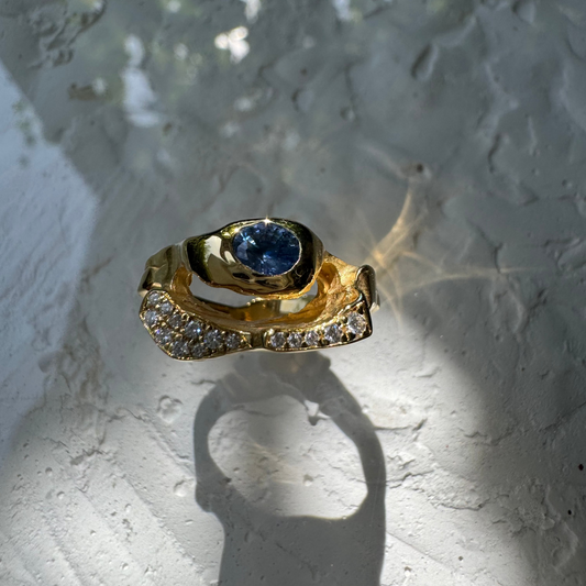 SAPPHIRE & MOISSANITES