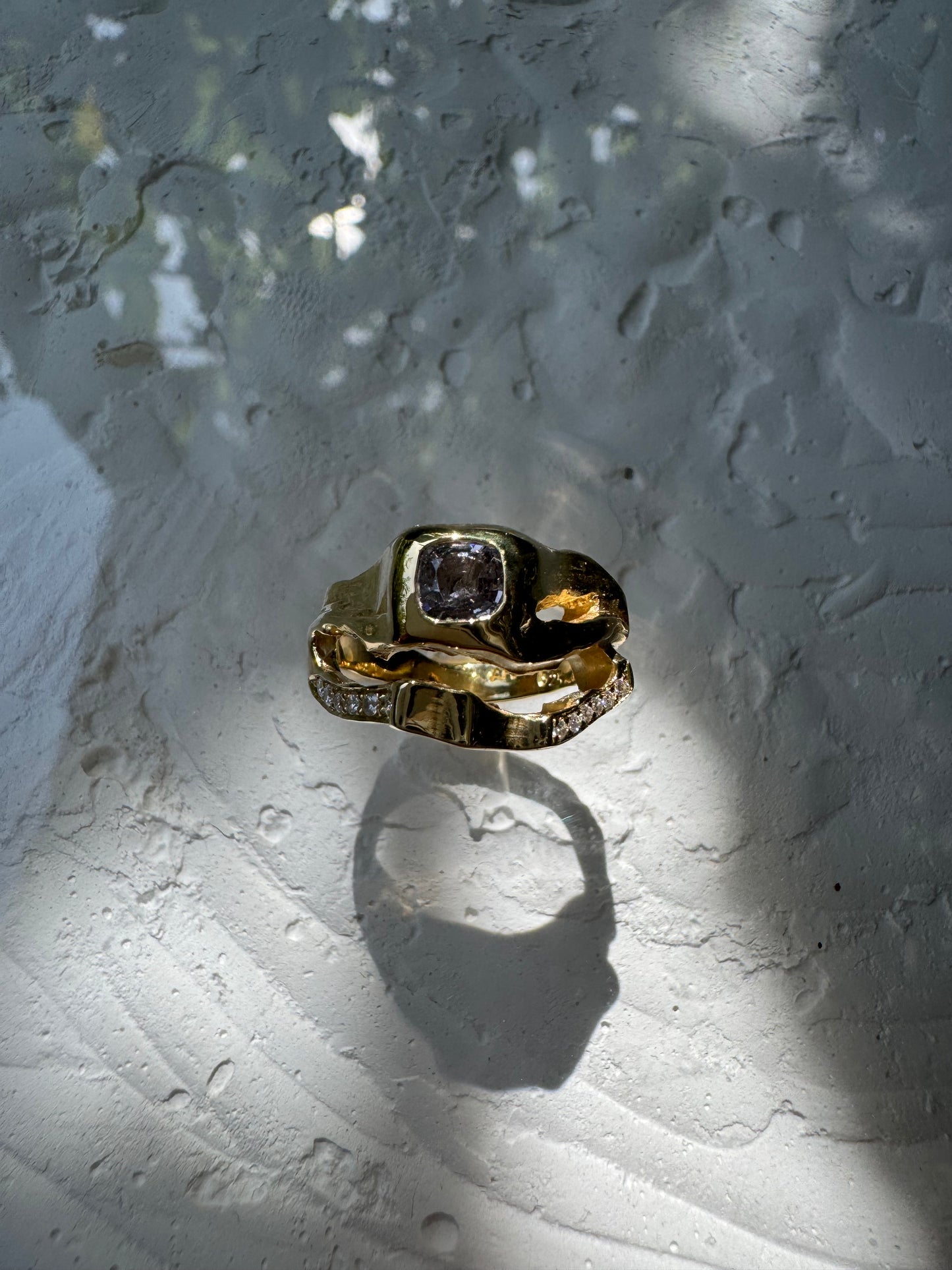LIGHT GREY SPINEL & MOISSANITES
