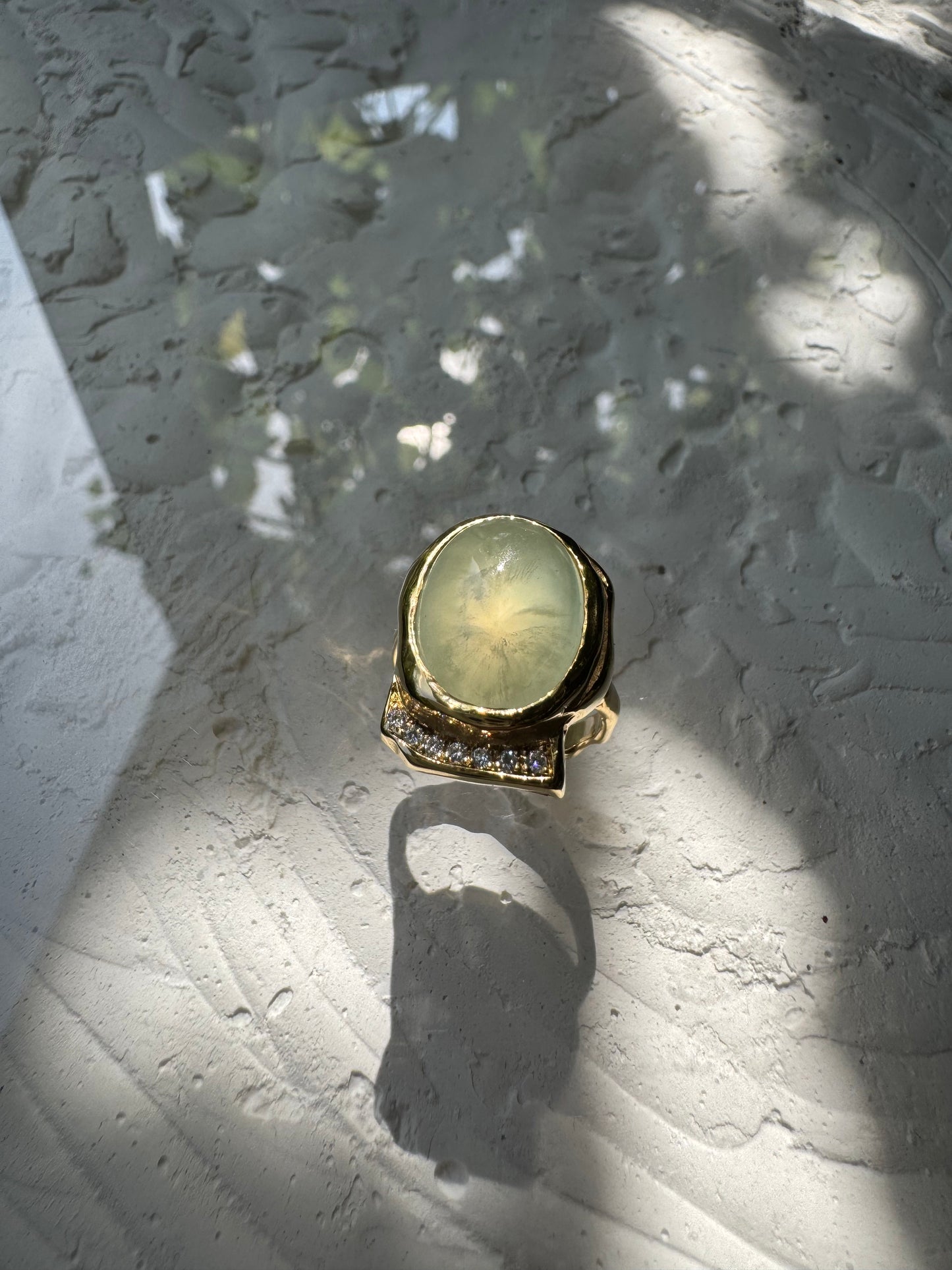 PREHNITE & MOISSANITES