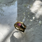 PINK PEAR TOURMALINE & MOISSANITES