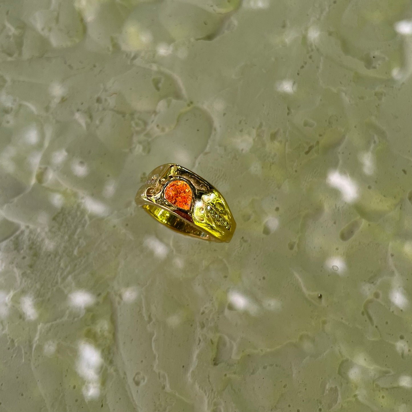 SPESSARTITE & MOISSANITES