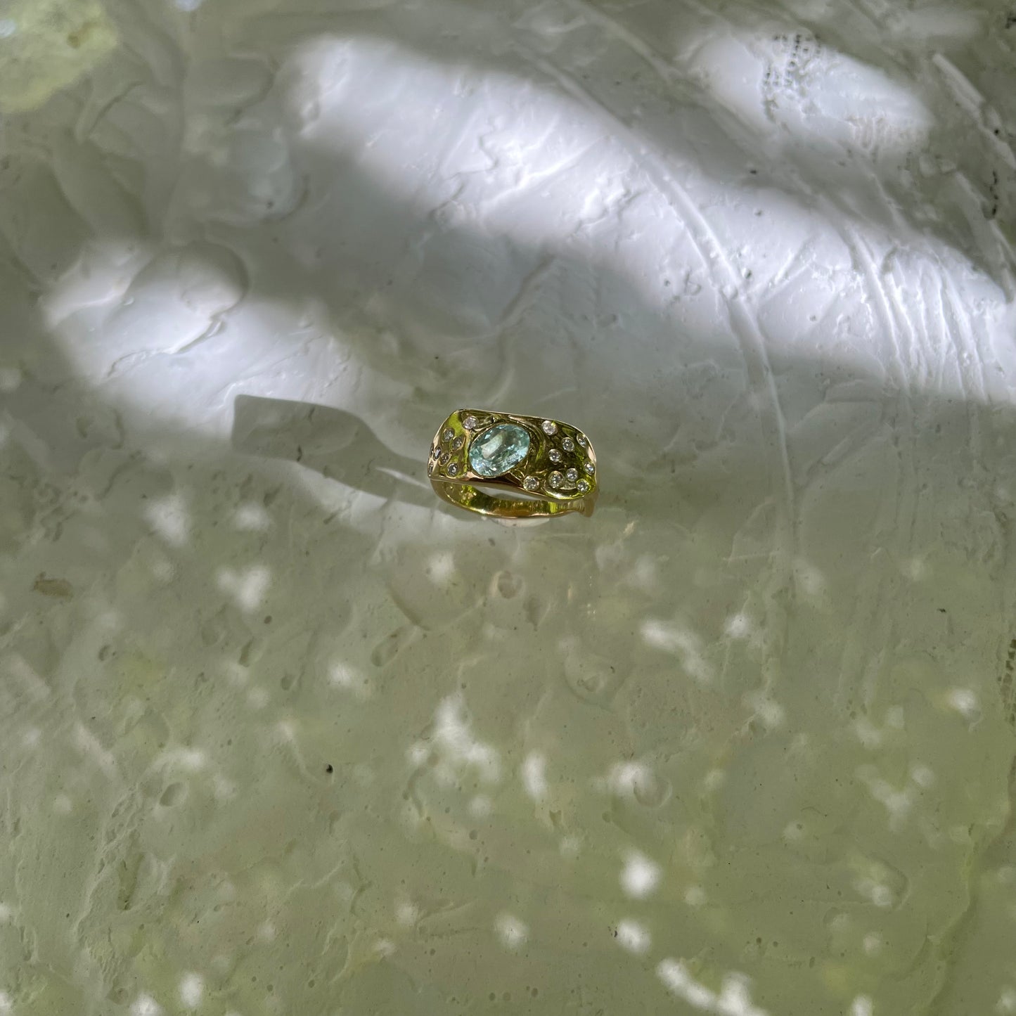 AQUAMARINE & MOISSANITES
