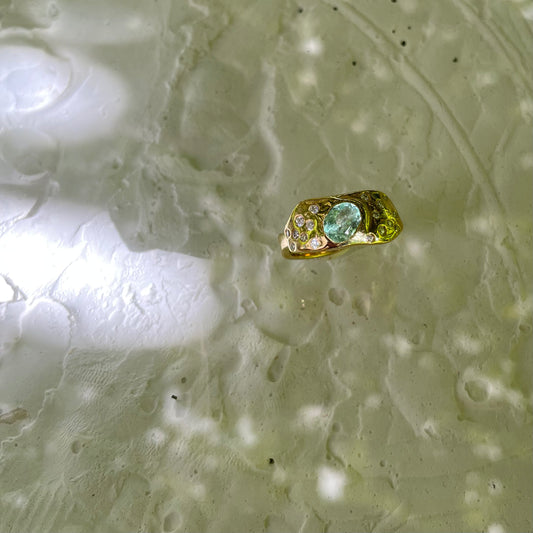 AQUAMARINE & MOISSANITES