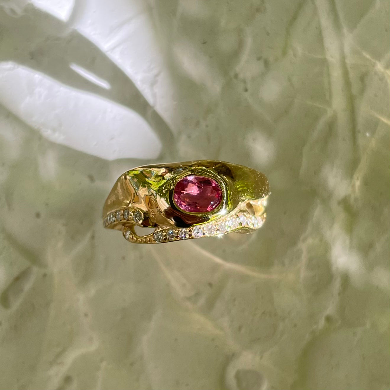 PINK TOURMALINE & MOISSANITES
