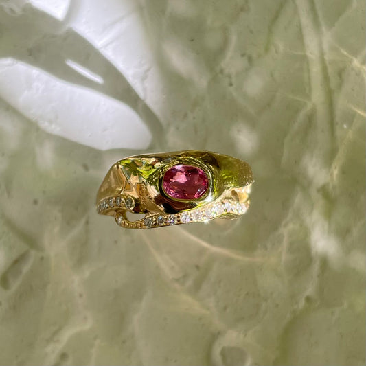 PINK TOURMALINE & MOISSANITES