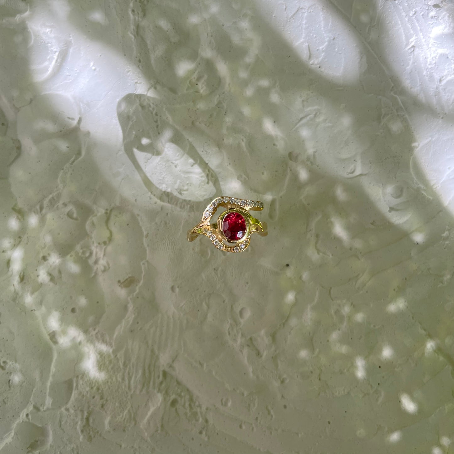 RHODOLITE GARNET & MOISSANITES