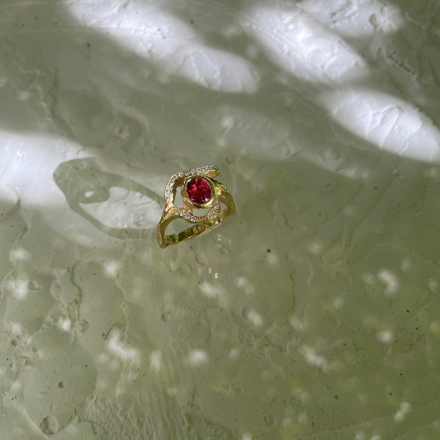 RHODOLITE GARNET & MOISSANITES