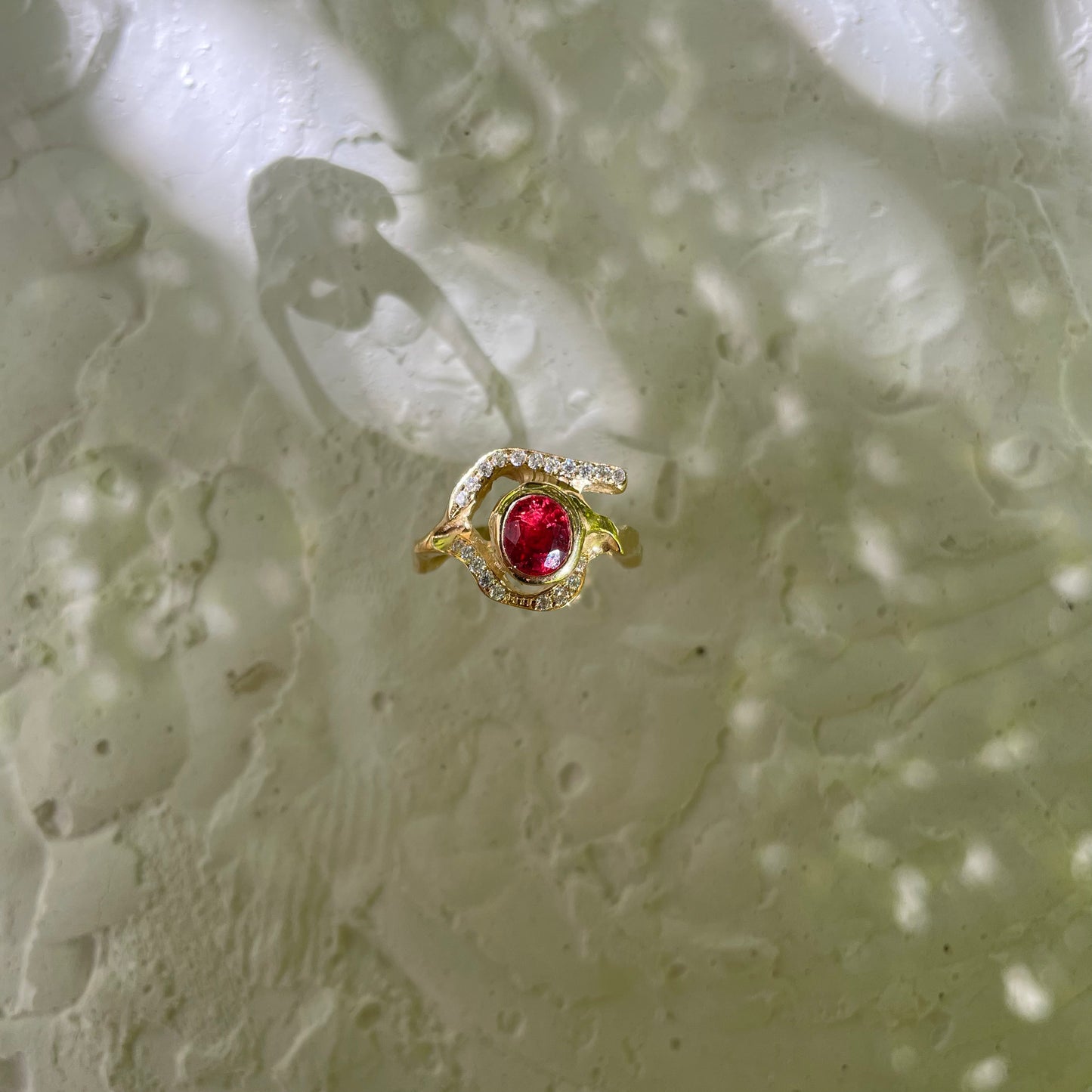 RHODOLITE GARNET & MOISSANITES