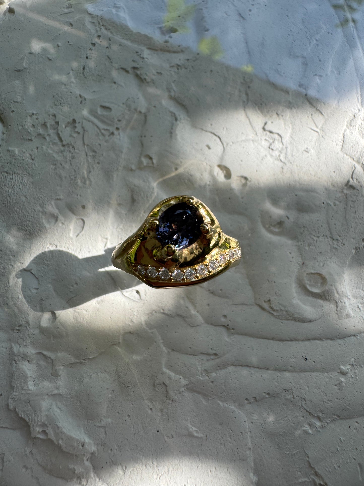 BLUE SPINEL & MOISSANITES