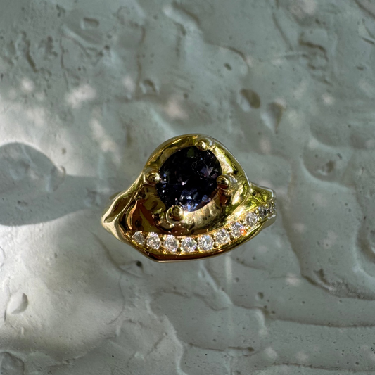 BLUE SPINEL & MOISSANITES