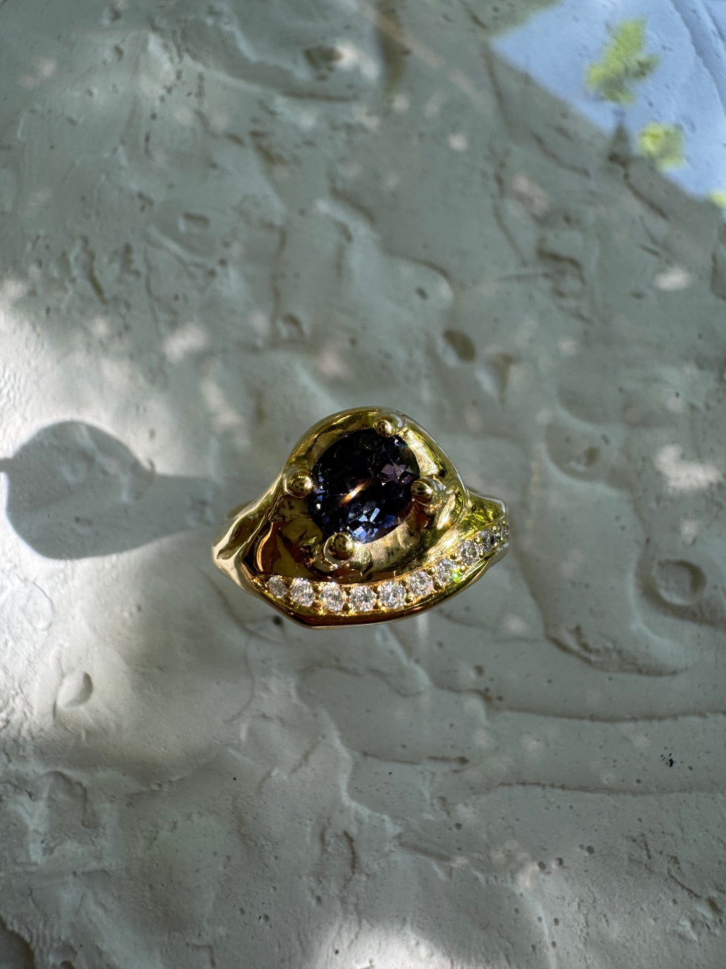 BLUE SPINEL & MOISSANITES