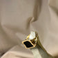 BLACK ENAMEL SIGNET